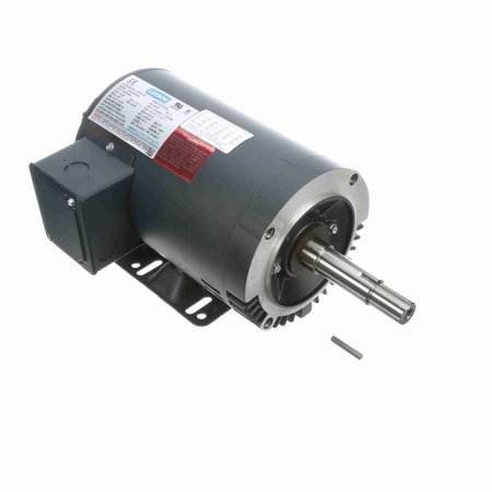 LEESON Close-Coupled Pump Motor, 1.50 HP, 3 Ph, 60 Hz, 230/460 V, 3600 RPM, 143JM Frame, DP 122074.00